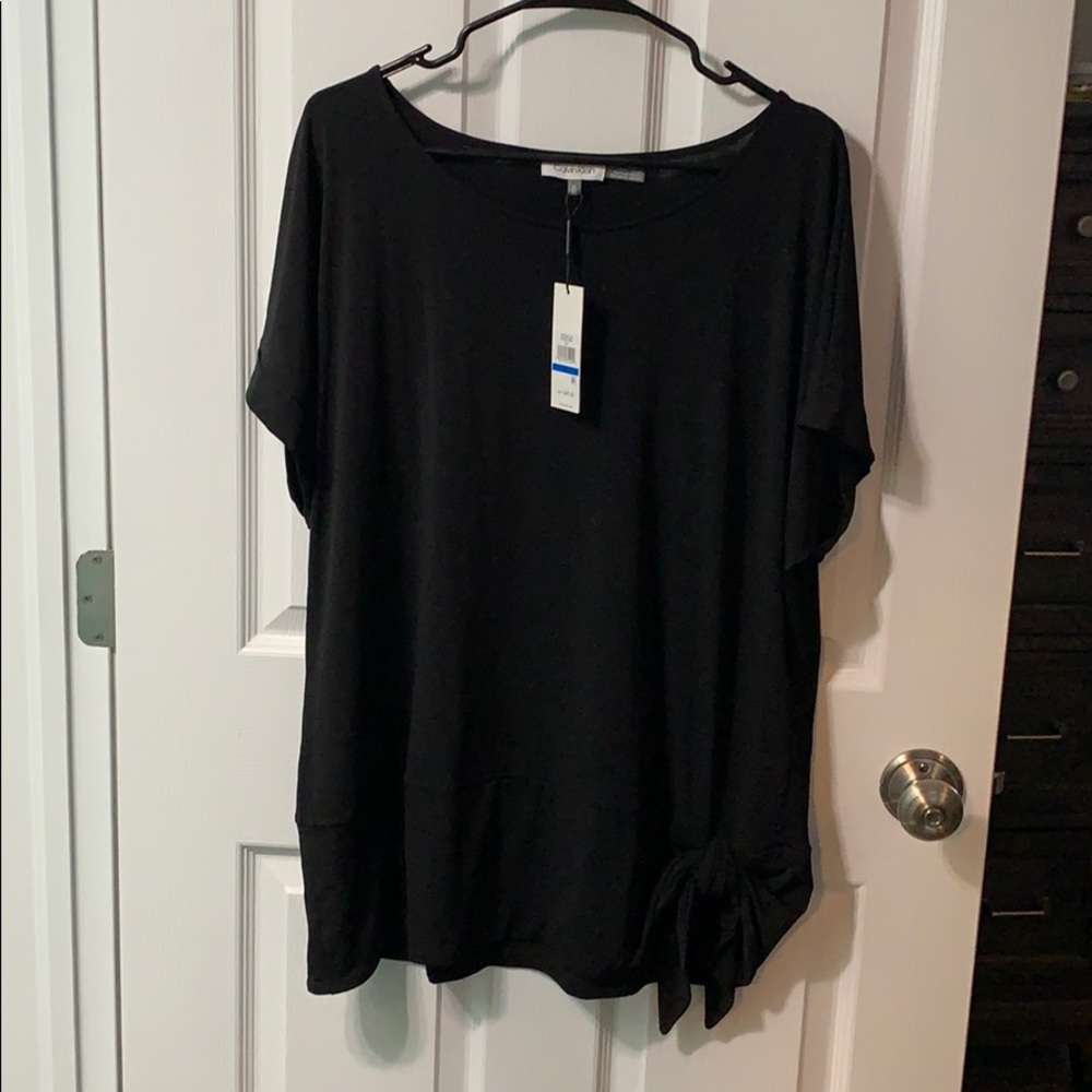 Calvin Klein Tie Waist Top
